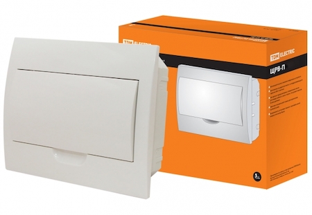 TDM ELECTRIC SQ0904-0003 Бокс ЩРВ-П-8модулей с белой крышкой встраиваемый пластик IP40 TDM